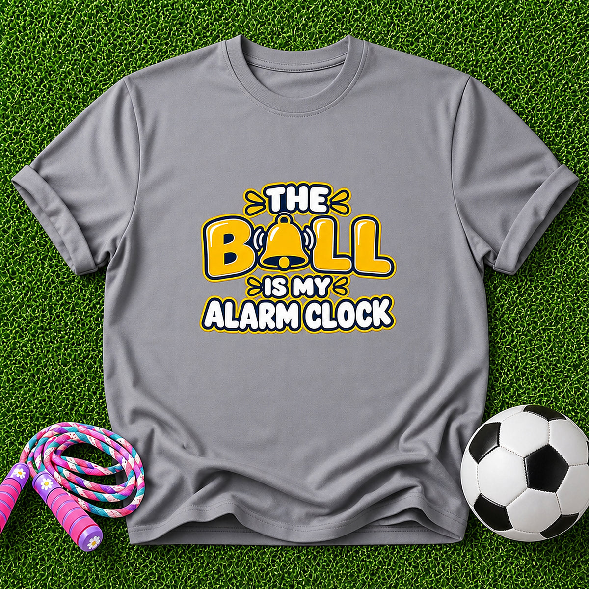 The Bell Is My Alarm Clock Kids T-Shirt - Sport Grey