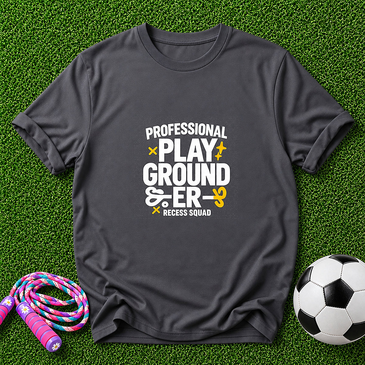 PlaygroundER Kids T-Shirt - Dark Heather