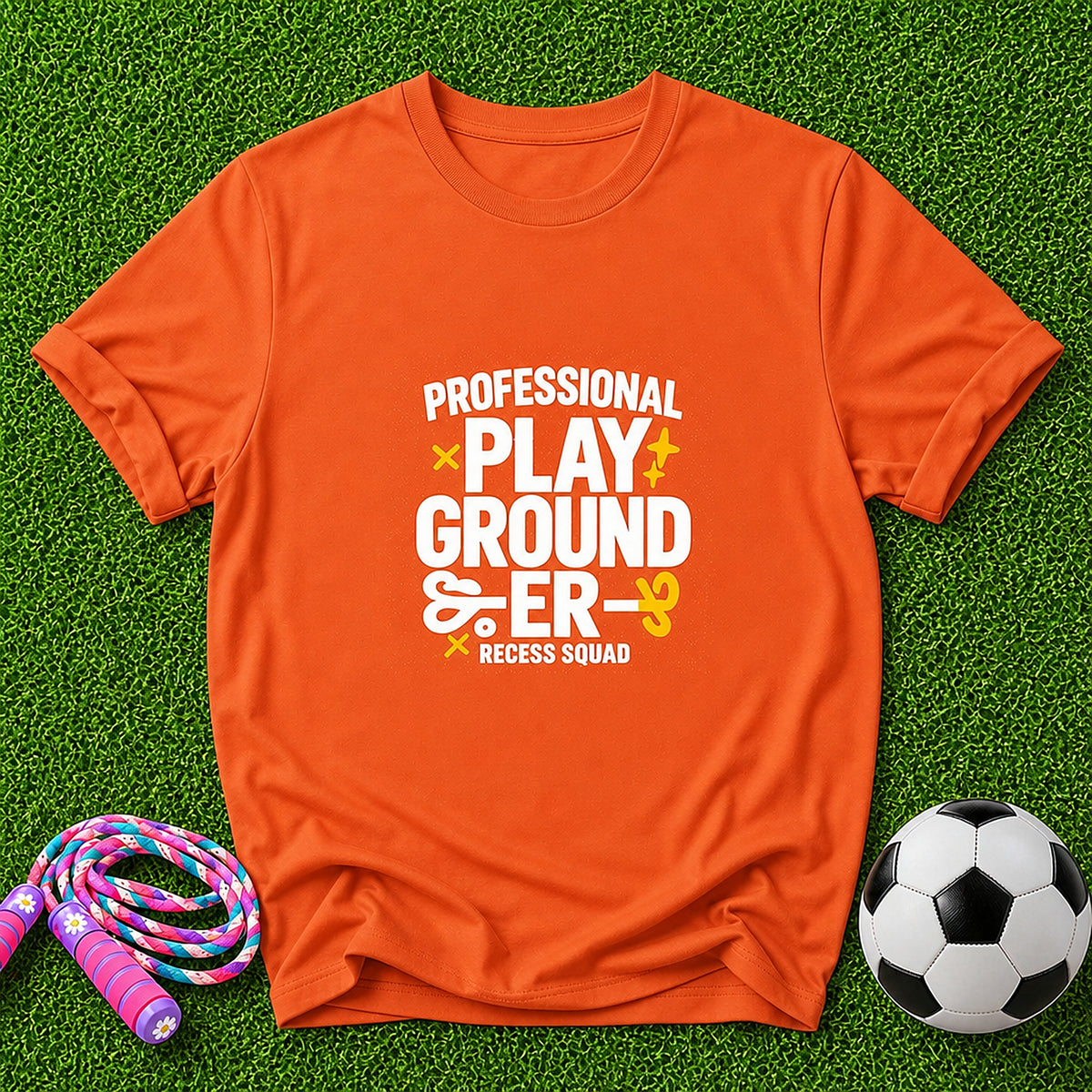 PlaygroundER Kids T-Shirt - Orange