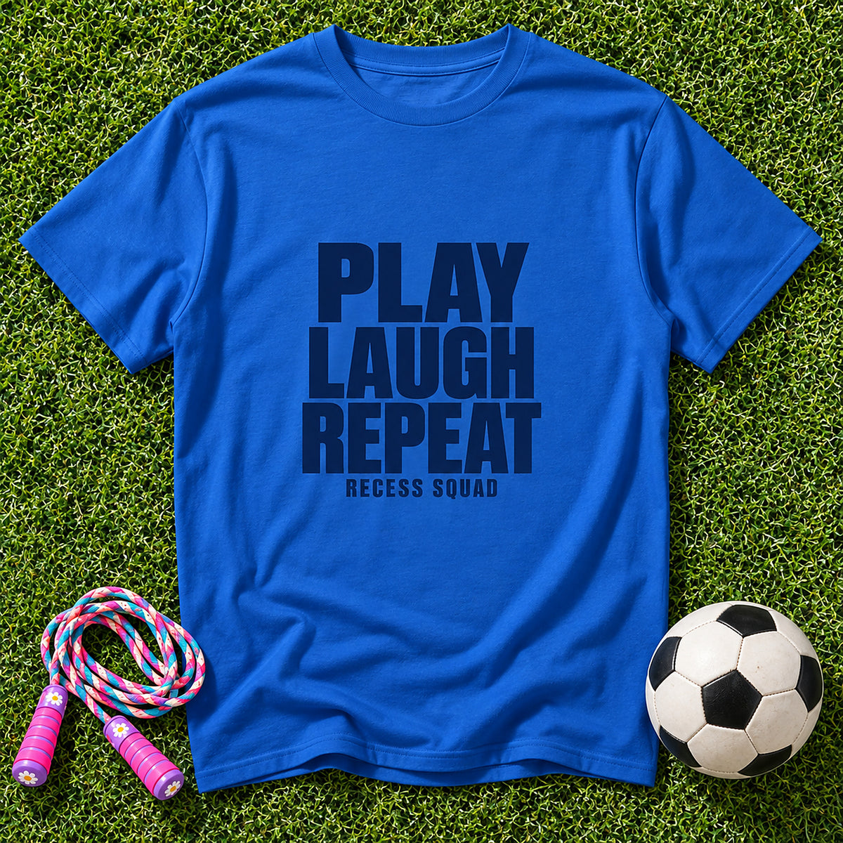 Play-Laugh-Repeat Kids T-Shirt - Royal