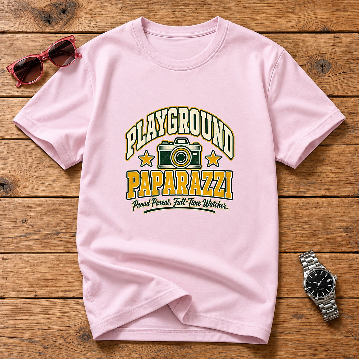 Playground Paparazzi Proud Parent T-Shirt - Light Pink
