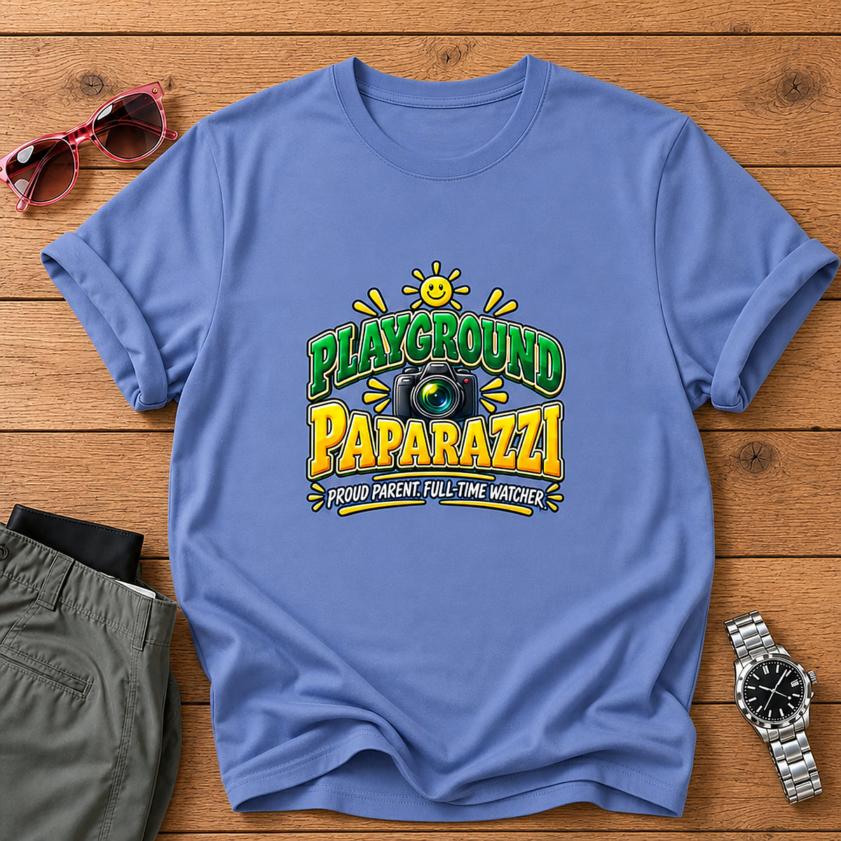 Playground Paparazzi Full-Time Watcher T-Shirt - Iris